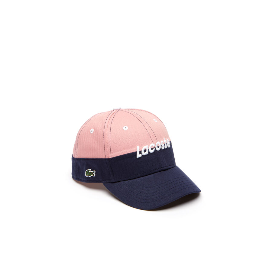 Jungen-Kappe aus zweifarbiger Gabardine mit LACOSTE-Schriftzug