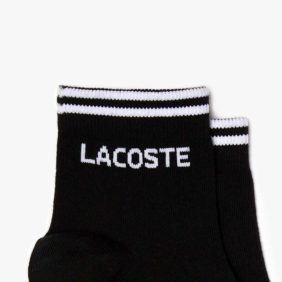 Men's Two-pack of Lacoste Tennis low-cut socks in jacquard jersey